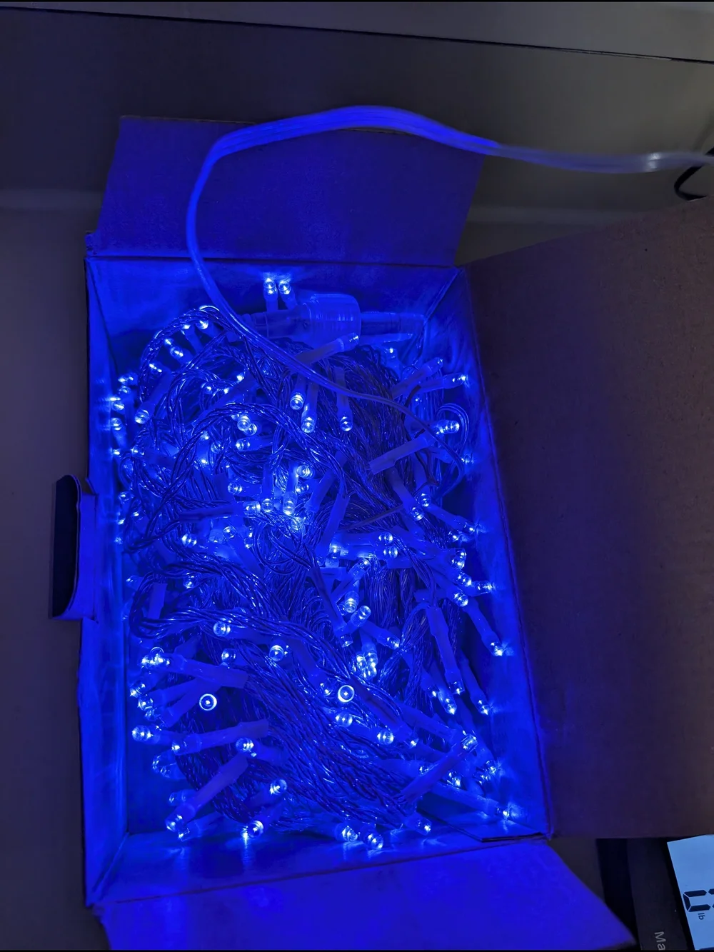 EPESL Transparent Wire String Lights 320 LED 8 Modes  X0028SPBCP BLUE LIGHTS